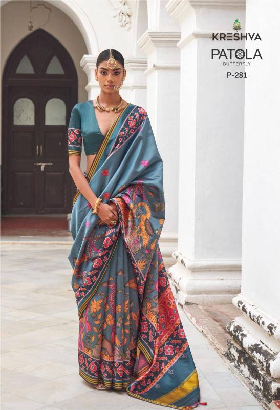 Kreshva patola butterfly Saree suppliers in Pune